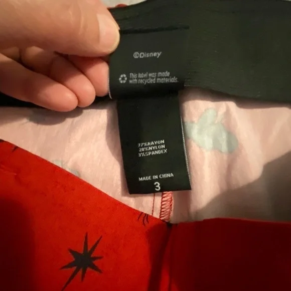 Plus size women’s 3x torrid  Disney shorts red with black Mickey ears - Picture 10 of 14